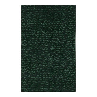 Rug & Kilim’s Contemporary Rug in Tones of Green For Sale