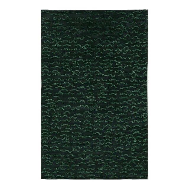 Rug & Kilim’s Contemporary Rug in Tones of Green For Sale