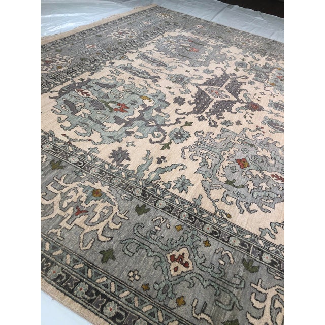 Oushak Rug, Natural 4x6 For Sale - Image 4 of 4