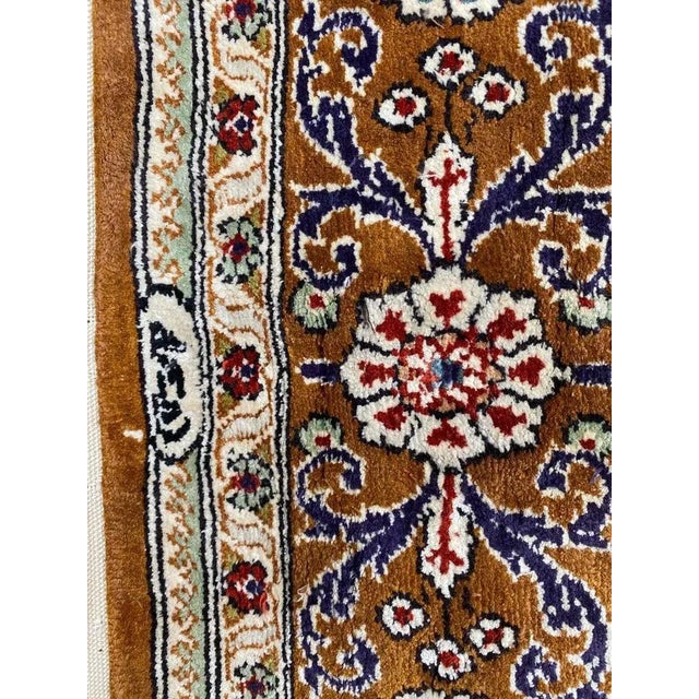 Vintage Fine Silk Hereke Style Rug For Sale - Image 6 of 18