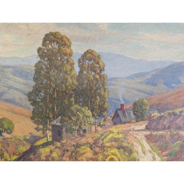 Impressionist American Impressionist Oil on Canvas Painting "California Highlands" Los Angeles by Charles Smith, 1930 For Sale - Image 3 of 16