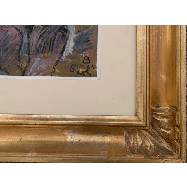 Paint Bruno Paoli "Elegant Illusions" Original Italian Modern Figurative Portrait, 20th Century Florence Italy Fine Art Painting, Oil on Board, 26.5x22.5" For Sale - Image 7 of 9