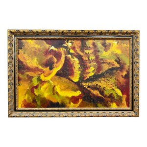Signed Original Abstract Figurative Oil Painting by Therese Fortin