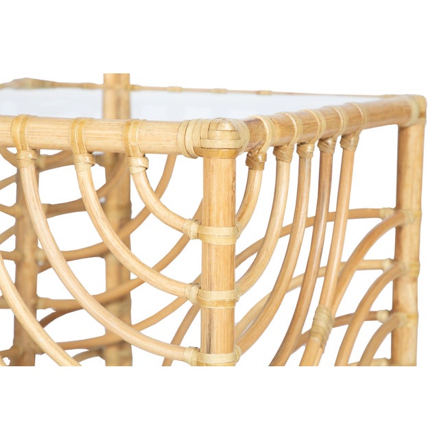 David Francis Swirl Nesting Tables - Natural For Sale - Image 4 of 9