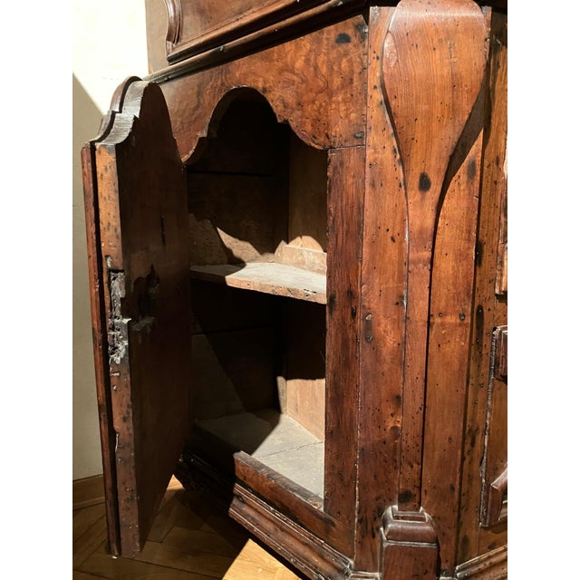 17th Century Italian Walnut Baroque Chest of Drawers with Bronze Handles For Sale - Image 14 of 17
