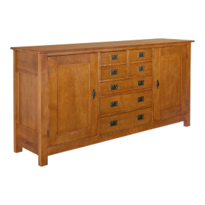 Mission 7 Drawer Sideboard With 2 Doors - Michael's Cherry (Mc-A) - 82"