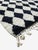 Black Checkered Wool Rug - 9.8 X 8.5 Ft For Sale - Image 4 of 8