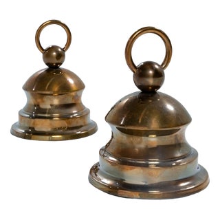 Mid-Century Modern Brass Doorstop by Luigi Caccia Dominioni for Azucena, 1950s For Sale