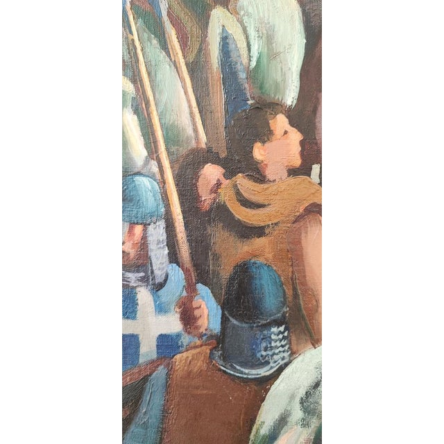 Henry Meylan, Scène de croisade, Oil on Canvas, Framed For Sale - Image 5 of 12