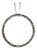 The Jackson Hole: White Gold Circle Pendant Set with Diamonds For Sale
