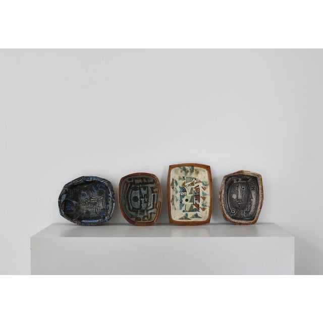 1960s Danish Modern Glazed Ceramics Bowls attributed to Jeppe Hagedorn-Olsen, 1960s, Set of 4 For Sale - Image 5 of 18