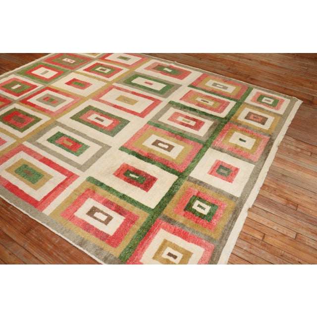 Textile Contemporary Turkish Tulu Room Size Rug - 8'6" x 10'8" For Sale - Image 7 of 18