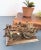 Vintage India Brass Man With Wagon Cart Bulls Cows For Sale - Image 4 of 8