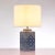 Modern Pasargad Home Margaret Blue & Ivory Table Lamp For Sale - Image 3 of 5