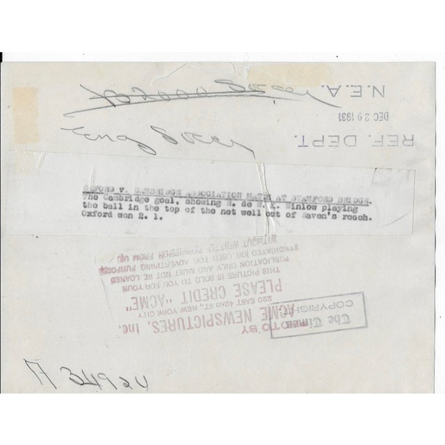 Figurative 1931 Oxford and Cambridge Football Game at Stamford Bridge For Sale - Image 3 of 3