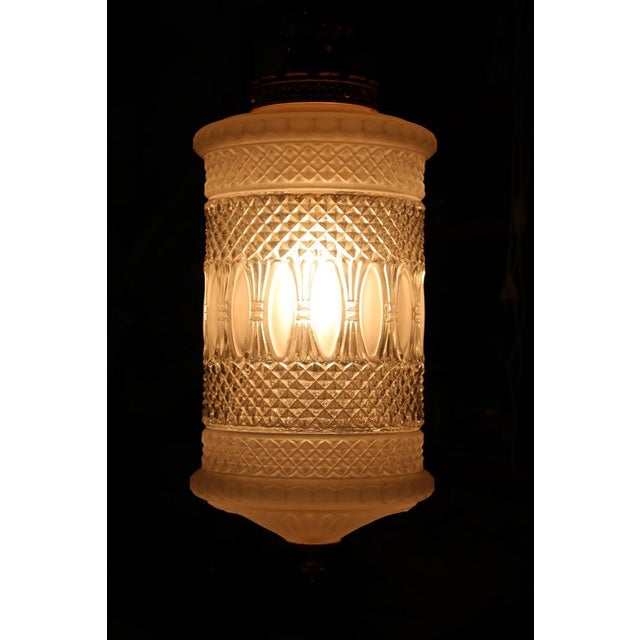 Lantern in Engraved Crystal and Brass, Italy, 1950s For Sale - Image 6 of 18