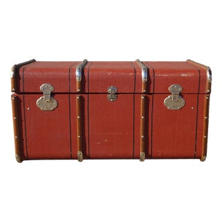 Vintage Beech Cabin Trunk, 1930s For Sale