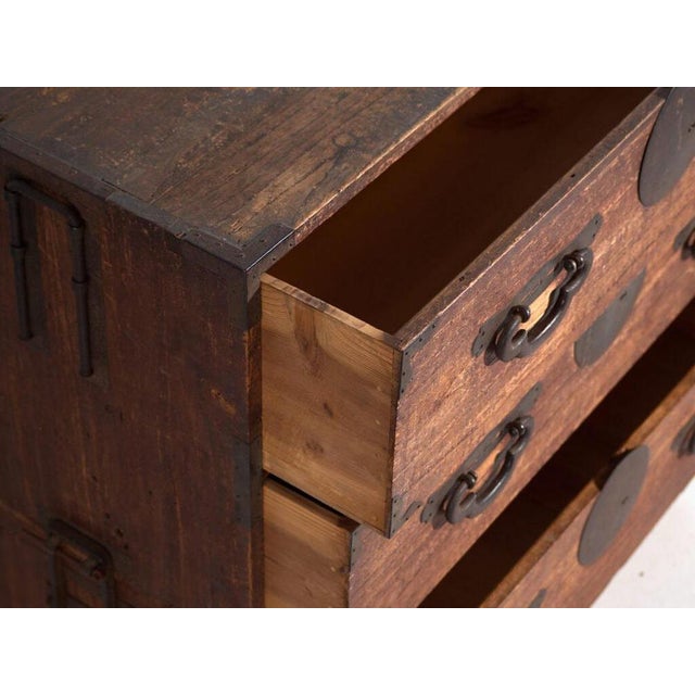 Antique Storage Chest of Drawers | Tansu Antique | Amaru For Sale - Image 3 of 13