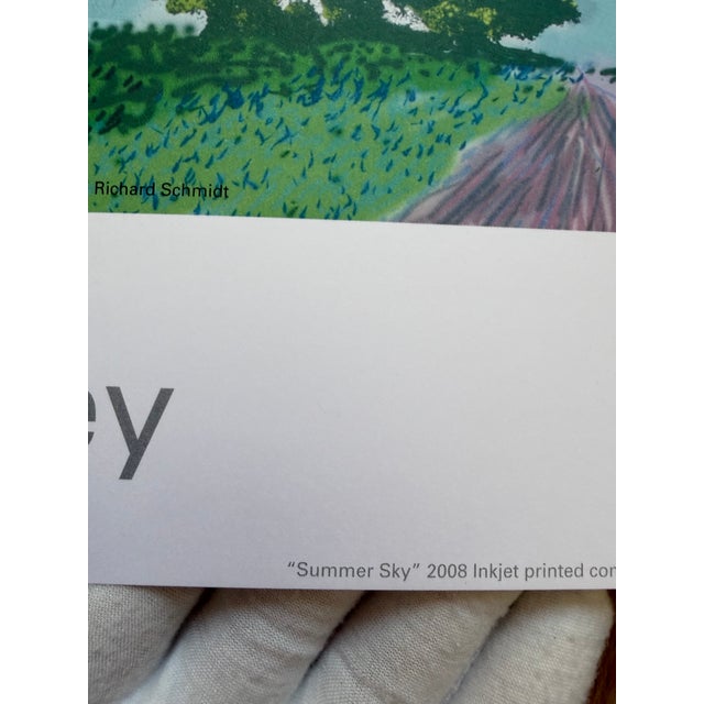 Green David Hockney (1937-2026), Summer Sky, 2008, Copyright David Hockney, Printed in the Uk For Sale - Image 8 of 12