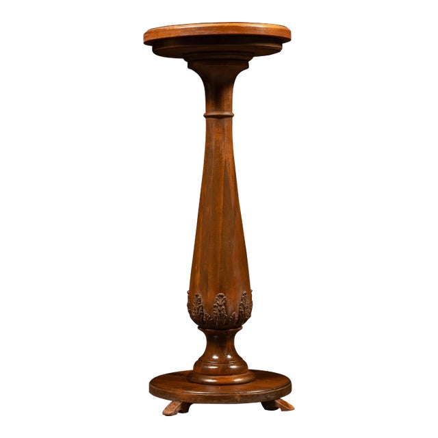 Early 20th Century Oak Pedestal For Sale