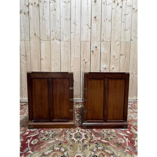 20th Century English Bedside Tables, Set of 2 For Sale - Image 9 of 10