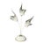 Murano Lily Table Lamp For Sale