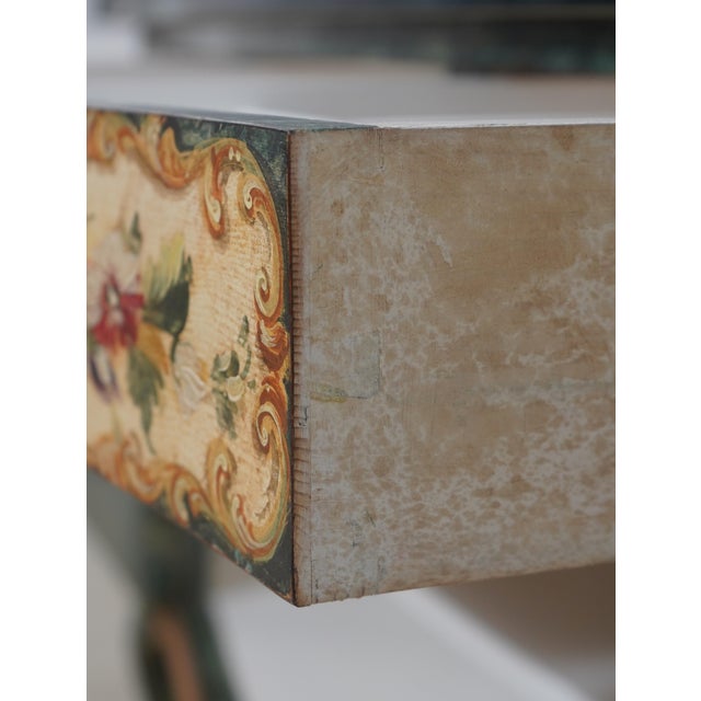 1930s Venetian Marble Top Paint Decorated Console Sideboard For Sale In Philadelphia - Image 6 of 18