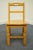 1970s Joerns Brothers Furniture Solid Oak Rustic Americana Side / Desk Chair 2405-891-2366 For Sale - Image 5 of 11
