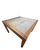 Mid Century Danish (Gangso Mobler) Teak & Relief-Carved Tile End/ Coffee Table For Sale