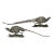 Antique Victorian Silver Plate Pheasant Sculptures, a Pair For Sale