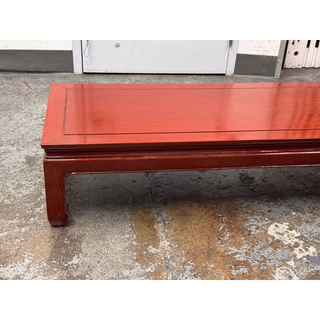 Wood Cathay Arts Co. Ming-Style Low Coffee Table, Vintage For Sale - Image 7 of 12