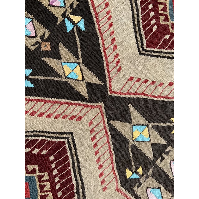 1960s Handmade Turkish Kilim Runner - 53" X 119" For Sale - Image 10 of 11