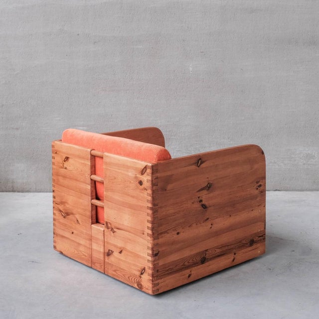 Set of Mid-Century Pine Armchairs attributed to Ate Van Apeldoorn, 1970s For Sale - Image 8 of 18