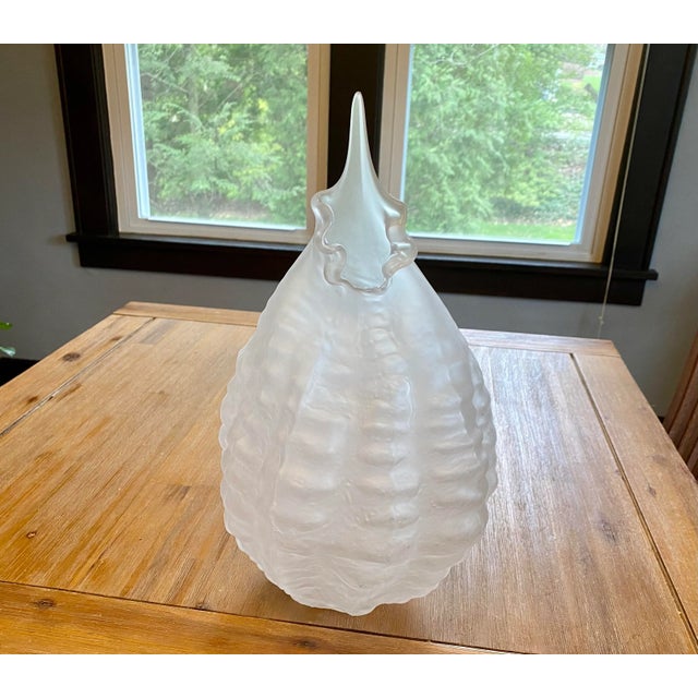 Transparent Limited Series Glass Sculpture ‘Circium' in Frost by Nikolas Weinstein For Sale - Image 8 of 11