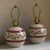 Traditional Vintage Hand-Glazed Floral Pottery Lamps — a Pair For Sale - Image 3 of 12