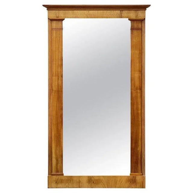 Biedermeier Style Pier Mirror of Cherry From France (H 62 1/4 X W 36 1/2) For Sale - Image 13 of 13