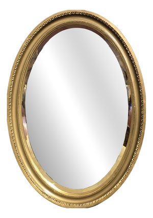 Victorian Oval Gilt Mirror, 1880s