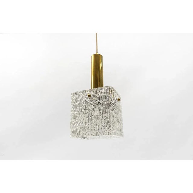 Kalmar Petite Ice Glass Ceiling Lamp by Kalmar Franken Kg, Germany, 1970s For Sale - Image 4 of 9