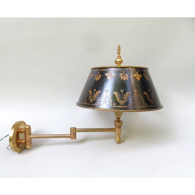 Bouillotte Wall Lights in Bronze Gilded, France, 1970s, Set of 2 For Sale - Image 4 of 18