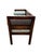 Blue Mid Modern Cane Side Bench For Sale - Image 8 of 16