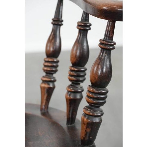 Antique English Captain's Chair, 1800s For Sale - Image 11 of 15