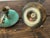 Vintage Enameled Candlestick Holders With Duck Motif For Sale - Image 4 of 6