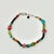 Rustic 1980s Vintage Southwestern Navajo Boho Chic Turquoise & Glass Beaded Bracelet, 7.75”. For Sale - Image 3 of 6