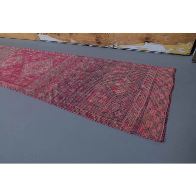 1970s Turkish Handmade Wool Runner For Sale - Image 5 of 9