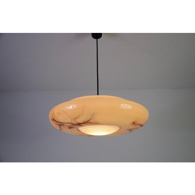 Brown Art Deco Glass Lamp, Germany, 1930s For Sale - Image 8 of 11