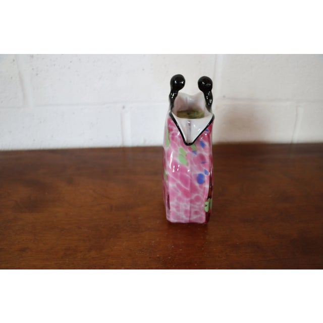 Murano Glass Purse Vase For Sale - Image 4 of 8