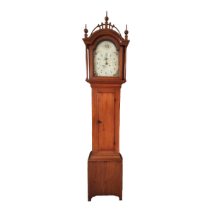 1810 American Federal Tall Grandfather Clock Signed S. Hoadley Plymouth
