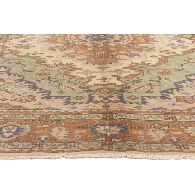Traditional Late 20th Century Vintage Turkish Rug - 10'02 x 12'05 For Sale - Image 3 of 9