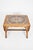 Decorative Scandinavian coffee table crafted in solid oak with an integrated ceramic tile top featuring an organic Art...