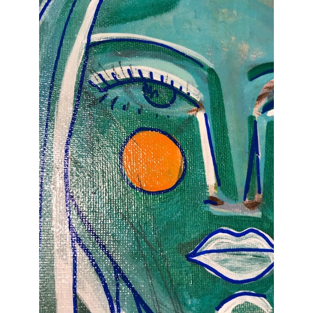 Inspired by Futurism and Cubism. An original artwork on canvas by Auker. Glossy finish. COA included. Wired to hang,...